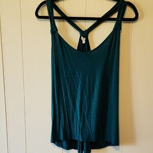 Maurices Teal Racerback Tank Size M